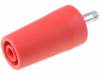 SURB2112NI/RT, Адаптер; "банан" 4мм; 32А; красный; 40,4мм; Изоляция: полиамид, Schutzinger