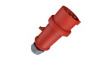 14A CEE Plug 5P 6mm² 32A IP44 400V Red