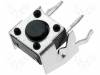 TACTA-64K-F Микропереключатель; 1; SPST-NO; 0,05A/12ВDC; THT; 1Н; 6x6мм; 3,35мм