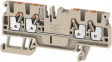 1521690000 A4C 2.5 terminal block a push-in, 0.5...2.5 mm2 800 vac 24 a dark beige