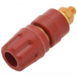 PKI 10 A Au red Binding post diam. 4 mm red