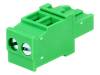 EB9A-02-D Разъемный клеммник; вилка; "мама"; 5,08мм; угловой; 2,5мм2; 15А