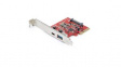 PEXUSB311AC3 10 Gbps USB-A & USB-C PCIe Card, 2x USB 3.1, PCI-E x4
