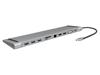 UA0373 Док-станция; USB 3.2; 0,22м; Цвет: алюминиевый; Вх: вилка USB C