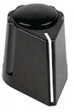427.611 Plastic pointer knob with line black 19.5 mm