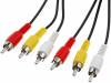 CABLE-521/10 Кабель; вилка RCA x3,с обеих сторон; 10м
