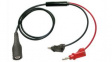 RND 350-00076 Test Lead 1m Black, Nickel-Plated Brass