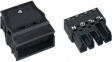 770-114 Distribution connector 4p, 0.5...4 mm2 black