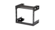 RK812WALLO 2-Post Open Frame Rack, 8U, Steel, 80kg, Black