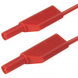 MLS WS 100/2,5 RED Safety test lead diam. 4 mm Red 100 cm 2.5 mm2 CAT II
