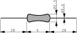 2X26M80FEA Резистор 6.8 MΩ 0.6 W ± 1 %