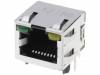 2-406549-4 Гнездо; RJ45; PIN:8; Кат:5; экранированный, со LED; THT; на плату