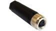 PXPPAM08FBF03AST Разъем: M8; "мама"; PIN:3; на провод; вилка; 3А; 60В; IP67