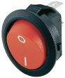 1881.1104 ROCKER; SPST; Положения:2; OFF-ON; 12A/250ВAC; красный; IP40