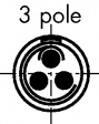 FGG.0B.303.CLAD52 Cable plug, B series, 3-pole Poles 3 6 A 300 VAC/VDC