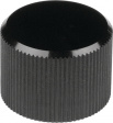 505.613 Instrument knob black anodised 12 mm