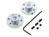 ALUMINUM MOUNTING HUB FOR 6MM SHAFT M3 H, Крепление колеса; Ось: гладкая; Кол-во шт: 2; Диам.вала: 6мм, POLOLU
