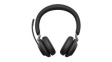 26599-999-899 USB-C Headset, Evolve 2-65, Stereo, On-Ear, 20kHz, USB/Bluetooth, Black