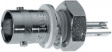 B6651B1-NNYL3G-50 Гнездо; BNC; "мама"; изолированный; прямой; пайка; на панель; ABS