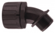 HG-21-45-M20 BK Conduit fitting Rated width=21 Black 45° angeled - 166-23401