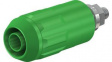 66.9684-25 Safety Socket _4mm Green 20A 1kV Nickel-Plated