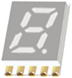 ELSS206UYWA/S530-A3/S290 7-сег. СИД-дисплей желтый 5.08 mm SMD