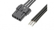 215311-1031 Cable Assembly, Mizu-P25 Receptacle - Pigtail, 3 Circuits, 150mm