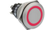 82-6551.1113 Illuminated Pushbutton Red 22.3mm 12V 3 A 1 Change-Over (CO)