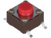 DTSM-62R-V-B Микропереключатель; 1; SPST-NO; 0,05A/12ВDC; SMT; 2,6Н; 6,2x6,2мм