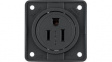 962632513 Wall Outlet INTEGRO 1x US Type B Socket Flush Mount 15A 125V Black