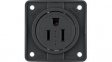 962632513 Wall Outlet INTEGRO 1x US Type B Socket Flush Mount 15A 125V Black