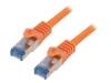 CQ4098S Patch cord; S/FTP; 6a; многопров; Cu; LSZH; оранжевый; 10м