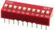 418117270910 DIP Switch Raised 10-Pin 2.54mm Through Hole