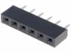 ZL305-06 Гнездо; штыревое; "мама"; PIN:6; прямой; 2,54мм; THT; 1x6; позолота
