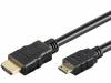 MC.1910.1112.010BK Кабель; HDMI 1.4; вилка mini HDMI, вилка HDMI; 1м; черный