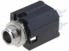ACJS-MV-3S, Socket; Jack 6,35mm; female; stereo; with on/off switch; straight, Amphenol