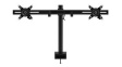 52.643 Viewmate Adjustable Dual Monitor Arm 15kg 75x75/100x100 Black