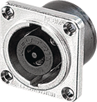 NL8MPR, Panel socket Speakon Silver, 8 Poles, Neutrik