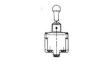 2TL1-56L Toggle Switch, DPDT, Latched And Momenta