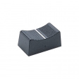 KNOB CS 8 BLACK Slider knob black 6x2 mm / 8x1.2 mm