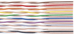 132-2801-034, Ribbon Cable 34x 0.08mm2 Unscreened Multicoloured 30m, Amphenol
