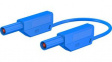 28.0125-20023 Safety Test Lead 2m Blue 1kV Nickel-Plated