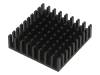 ICK BGA 35 X 35 X 10 Радиатор: штампованный; черный; L:35мм; W:35мм; H:10мм; алюминий