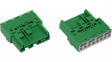 770-1334 Distribution connector 4p, 0.5...4 mm2 green