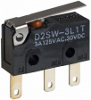 D2SW-3L1T Микропереключатель SNAP ACTION; с рычагом; SPDT; 3A/125ВAC; IP67