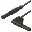 MLS WG 100/2,5 BLACK Safety test lead diam. 4 mm Black 100 cm 2.5 mm2 CAT III
