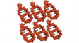 65688 [6 шт] 120V Snap-On Circuit Breaker Lockout, Nylon, Red, Pack of 6 pieces