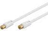 ACG-0350-WH, Кабель; 75Ом; 3,5м; экранированные разъемы, с двойным экраном, Goobay