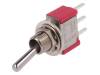 7101SYCQE Переключатель: тумблер; Положения:2; SPDT; ON-ON; 2A/250ВAC; IP40