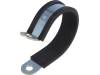 LKD16025 Хомуты; Oпетли: 60мм; W: 25мм; сталь; Материал корпуса: EPDM; W1